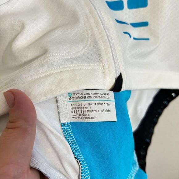 Assos NS Super Leggera Sleeveless Cycling Bike Jersey Womens M Vest White ZIp - Picture 5 of 8